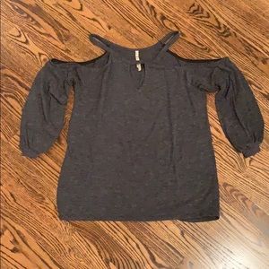 Mono B keyhole cold shoulder sweater size S